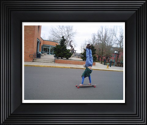 Framed Upsidedown Skater Print