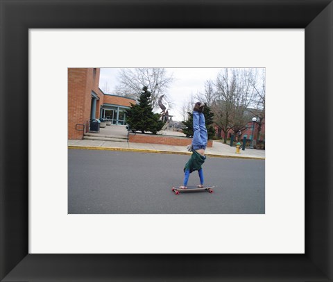 Framed Upsidedown Skater Print