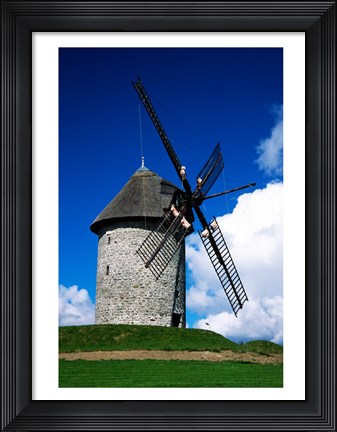 Framed Low angle view of a traditional windmill, Skerries Mills Museum, Skerries, County Dublin, Ireland Print