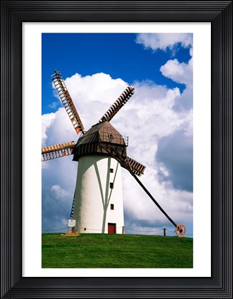 Framed Low view of a windmill, Skerries, County Dublin, Ireland Print