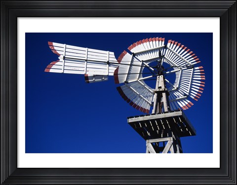 Framed USA, Texas, San Antonio, Tower of the Americas, close up of old windmill Print