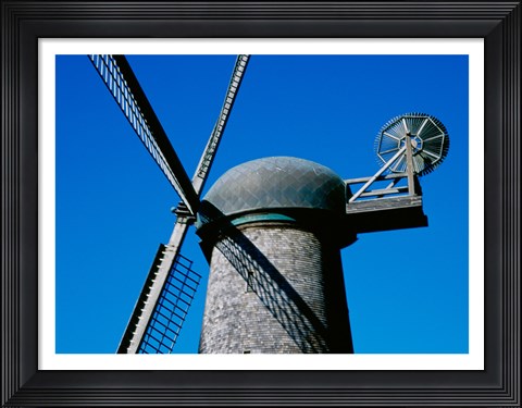 Framed Low angle view of a traditional windmill Print