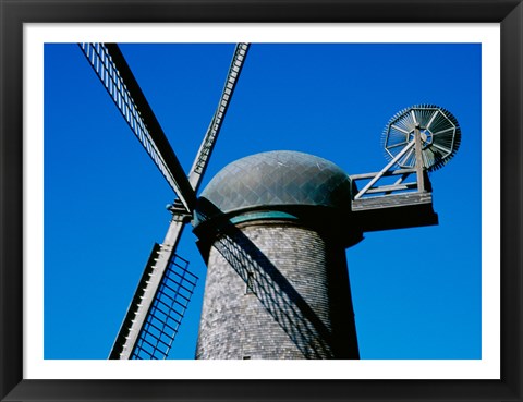 Framed Low angle view of a traditional windmill Print