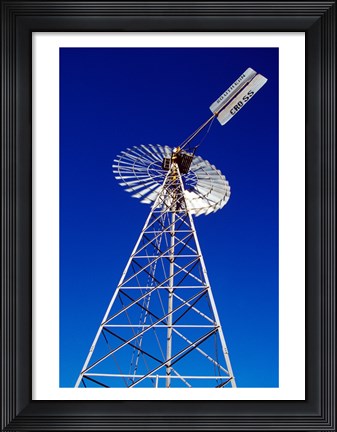 Framed Low angle view of a windmill Print