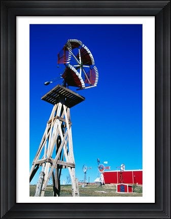 Framed American Wind Power Center, Lubbock, Texas, USA Print