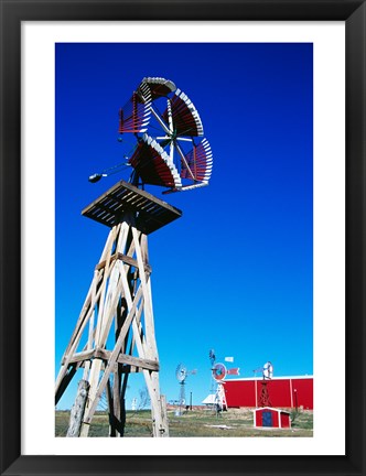 Framed American Wind Power Center, Lubbock, Texas, USA Print