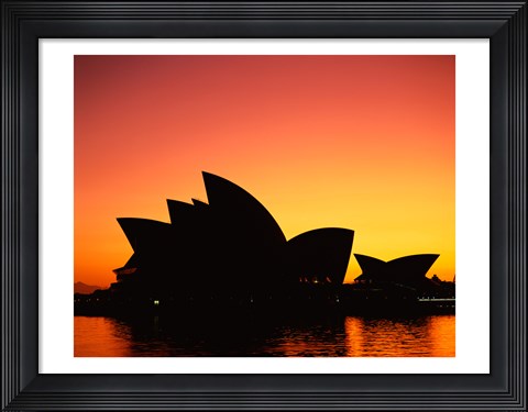Framed Sunrise over an opera house, Sydney Opera House, Sydney, Australia Print