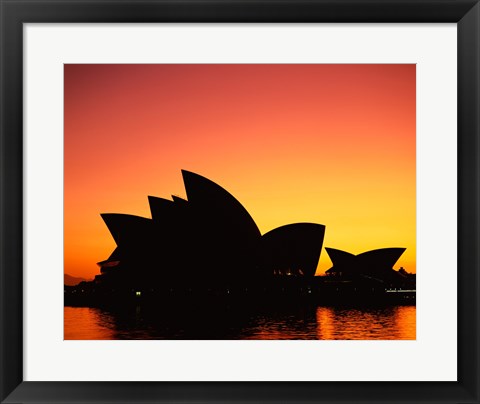 Framed Sunrise over an opera house, Sydney Opera House, Sydney, Australia Print