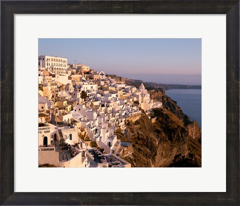 Framed Santorini City in Greece Print