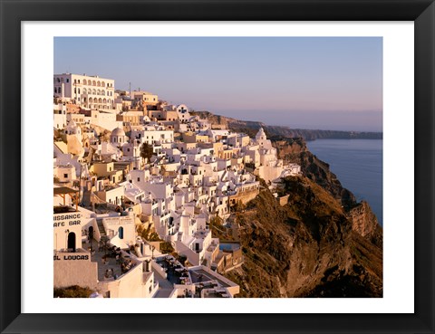 Framed Santorini City in Greece Print