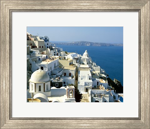Framed Skyline in Cyclades Islands, Greece Print