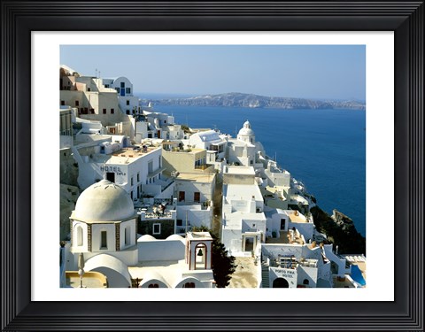 Framed Skyline in Cyclades Islands, Greece Print
