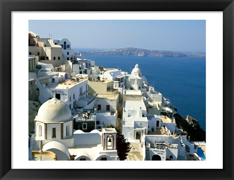 Framed Skyline in Cyclades Islands, Greece Print