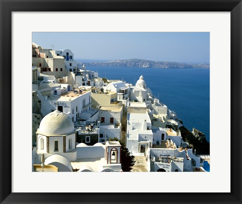 Framed Skyline in Cyclades Islands, Greece Print