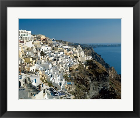 Framed Thira (Fira), Cyclades Islands, Greece Print