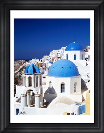 Framed Santorini, Oia , Cyclades Islands, Greece Print