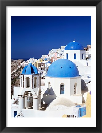 Framed Santorini, Oia , Cyclades Islands, Greece Print