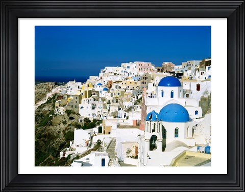 Framed Santorini, Oia, Cyclades Islands, Greece Print