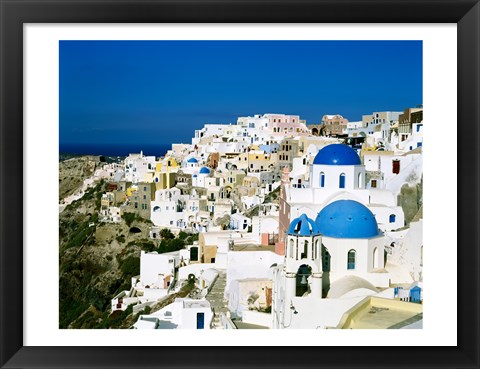 Framed Santorini, Oia, Cyclades Islands, Greece Print