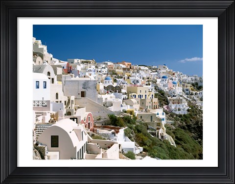 Framed Santorini, Oia, Cyclades Islands, Greece Print