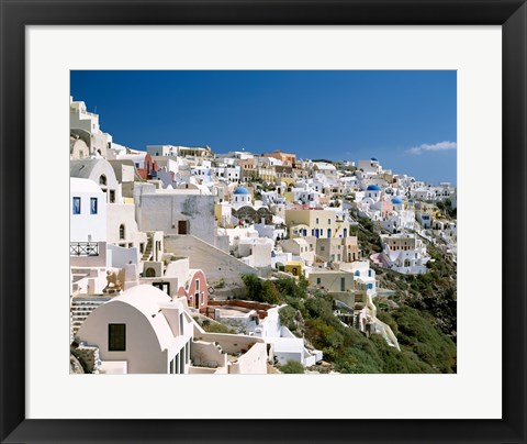 Framed Santorini, Oia, Cyclades Islands, Greece Print