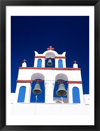 Framed Church in Santorini, Greece Print