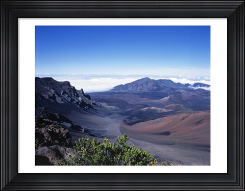 Framed Haleakala Crater Haleakala National Park Maui Hawaii, USA Print