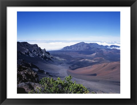 Framed Haleakala Crater Haleakala National Park Maui Hawaii, USA Print