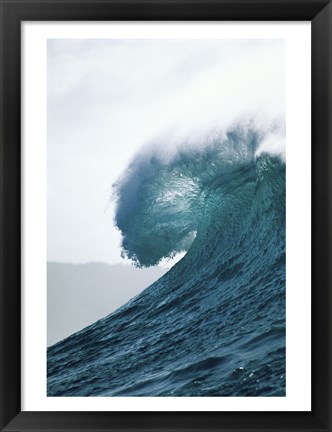 Framed Close-up of an ocean wave, Waimea Bay, Oahu, Hawaii, USA Print