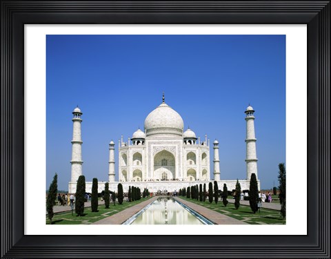 Framed Facade of the Taj Mahal, Agra, Uttar Pradesh, India Print