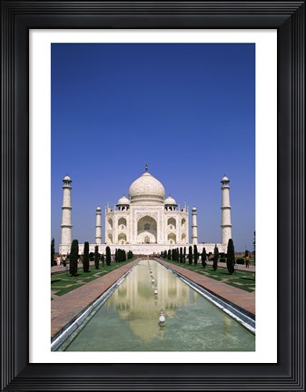 Framed Taj Mahal, Agra, India Reflection Print