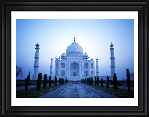 Framed Facade of the Taj Mahal, India Print