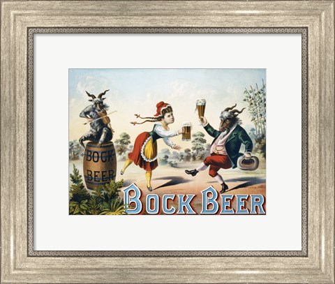 Framed Bock Beer Print