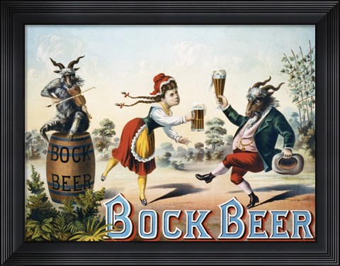 Framed Bock Beer Print