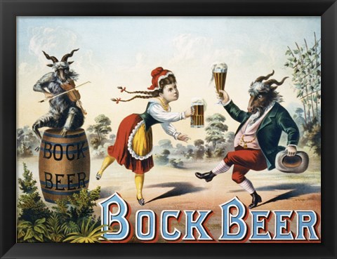 Framed Bock Beer Print