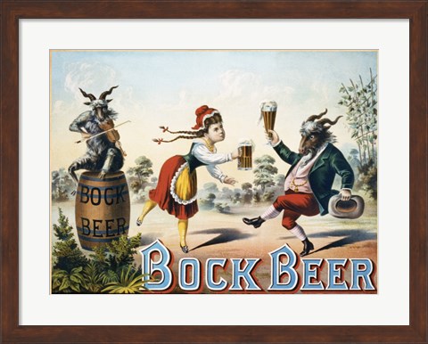 Framed Bock Beer Print