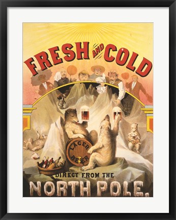 Framed North Pole Lager Print