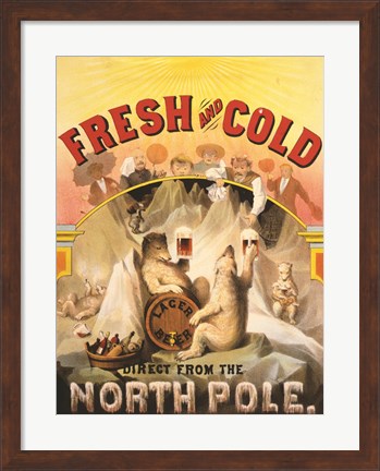 Framed North Pole Lager Print