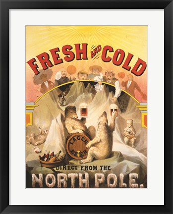 Framed North Pole Lager Print