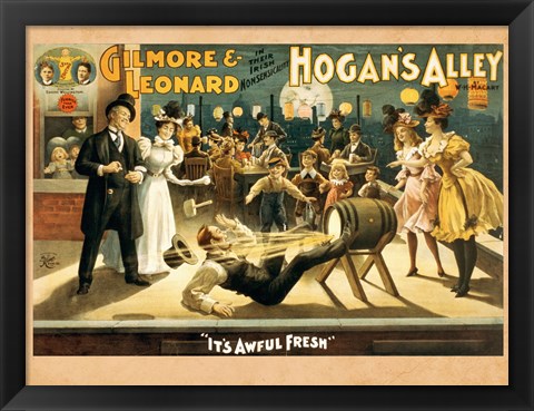 Framed Hogan&#39;s Alley Beer Print
