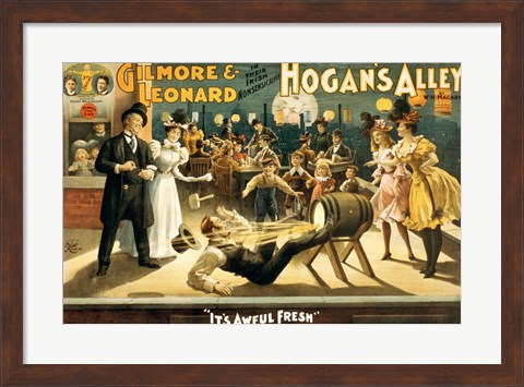 Framed Hogan&#39;s Alley Beer Print