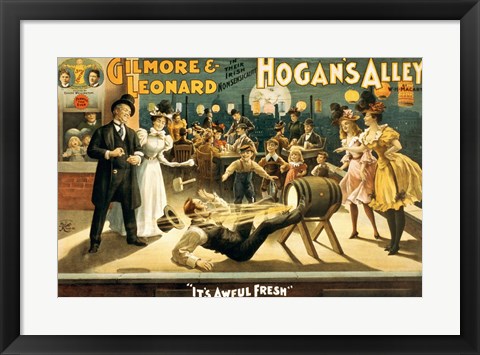 Framed Hogan&#39;s Alley Beer Print