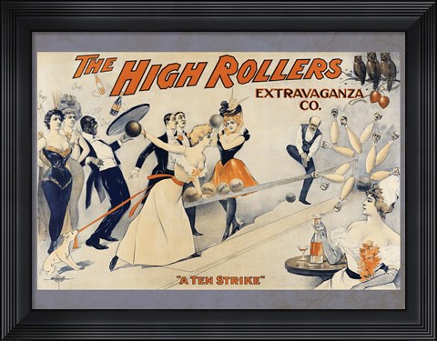 Framed High Rollers Extravaganza Co. Print