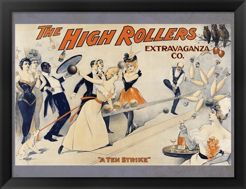 Framed High Rollers Extravaganza Co. Print