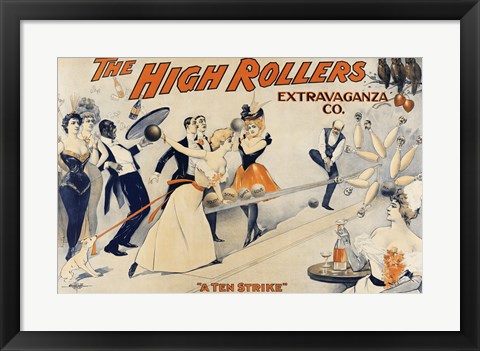 Framed High Rollers Extravaganza Co. Print