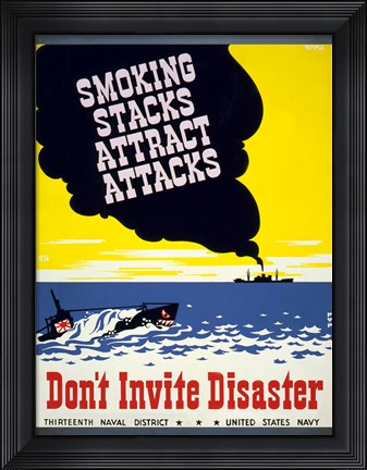 Framed Thirteenth Naval District, United States Navy Print