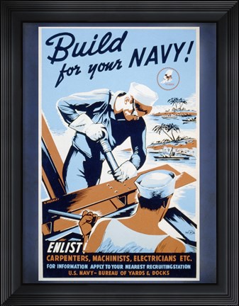 Framed Build for your Navy! Print