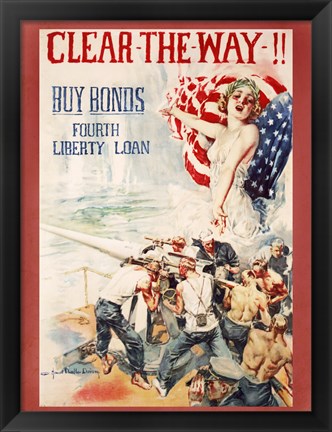 Framed Liberty Loan Print