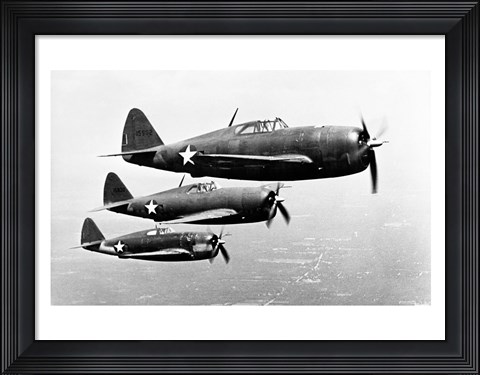 Framed P-47 Thunderbolt Print