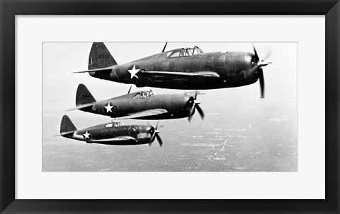 Framed P-47 Thunderbolt Print